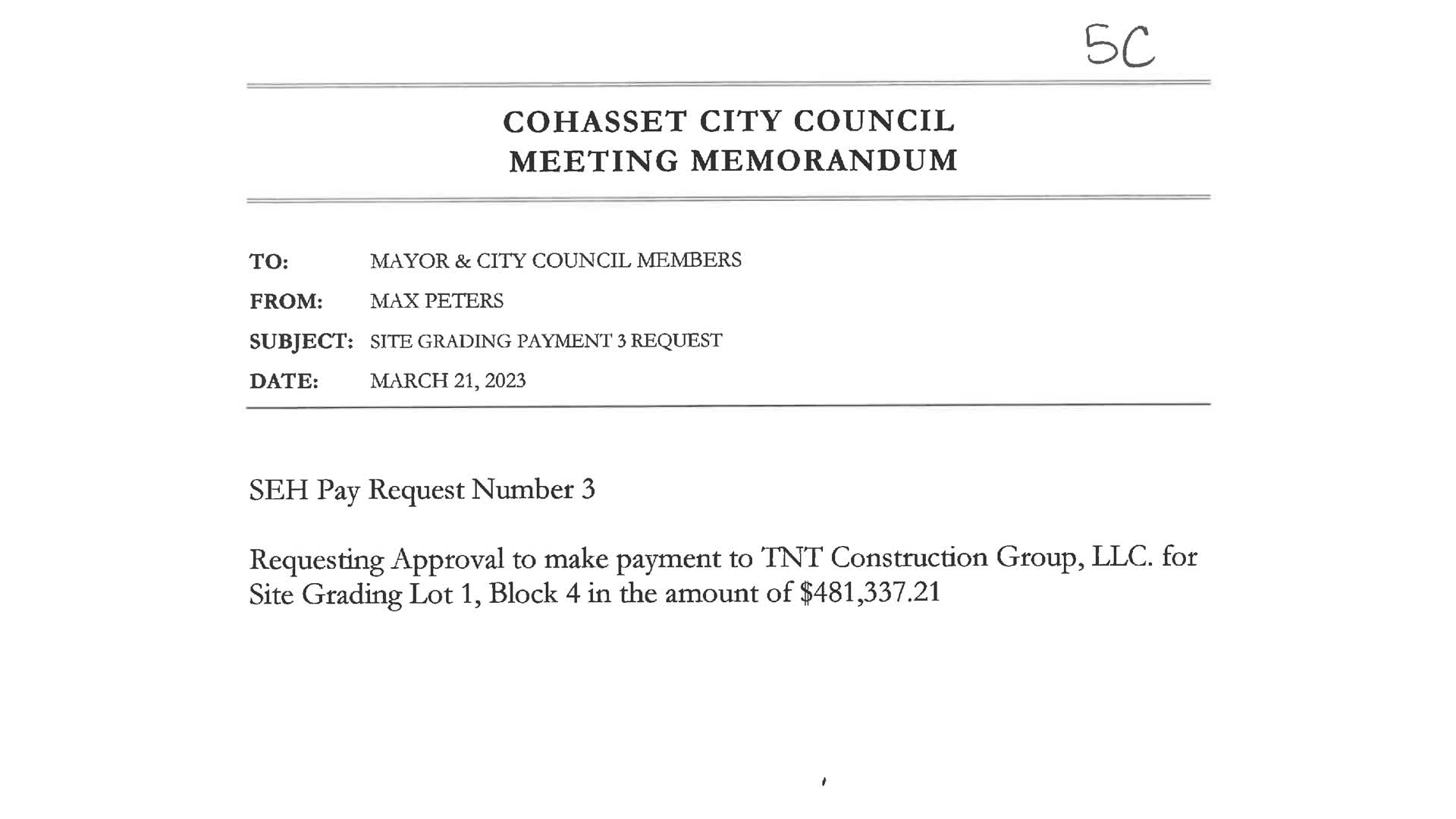 Community Matters - Cohasset City Council