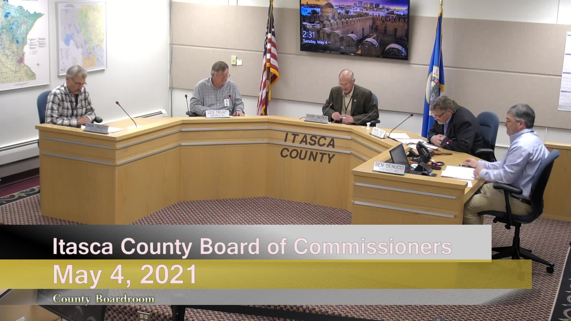 Thumbnail image for Itasca County Board of Commissioners Work Session - 05-04-2021