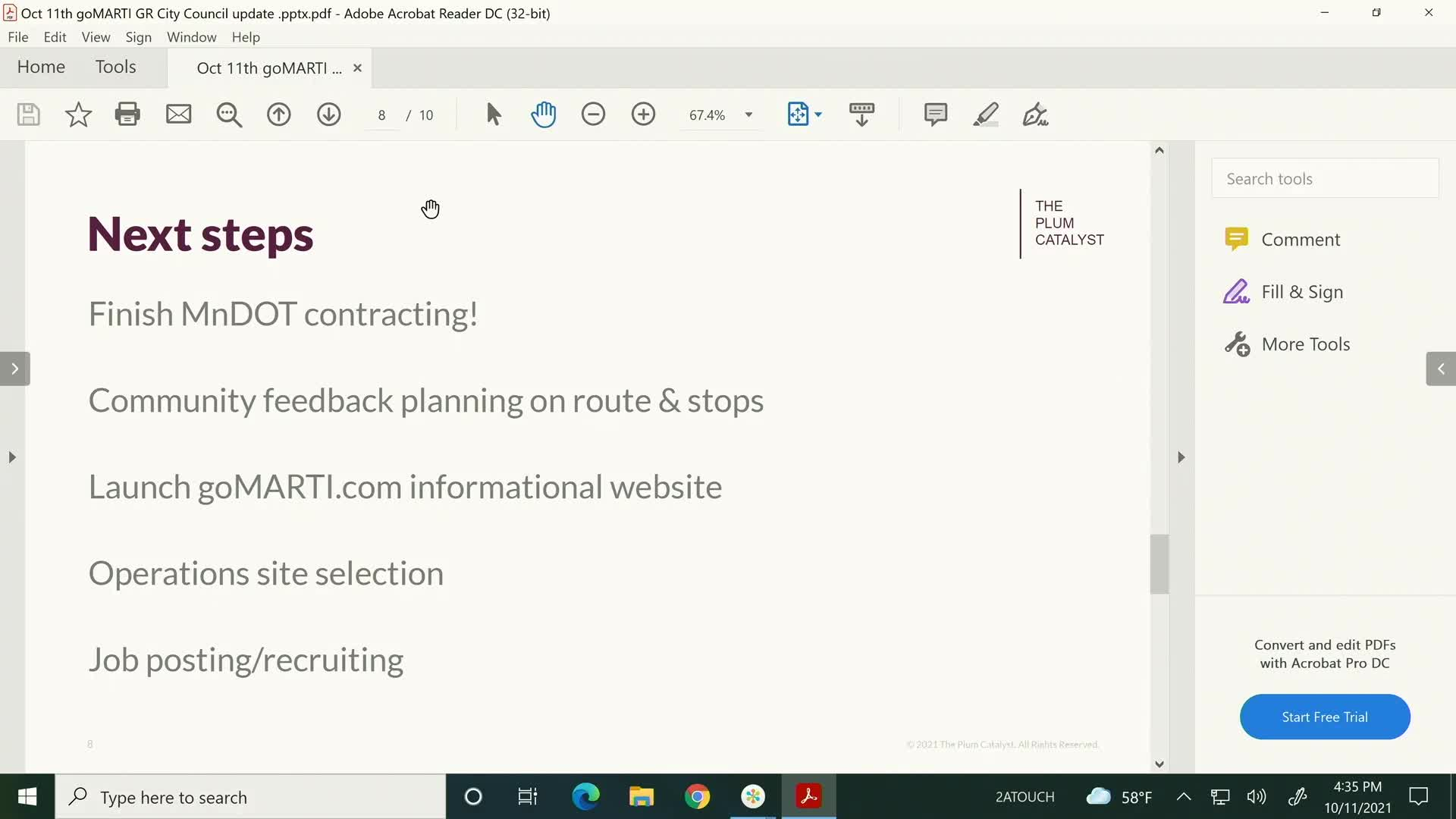 Thumbnail image for Grand Rapids City Council Work Session - 10-11-2021